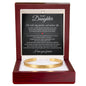 Cuff Bracelet Engraved - To My Daughter "Be Bold, Stay Fearless, and Embrace Life"