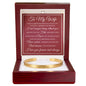 Cuff Bracelet Engraved - To My Wife "Marrying You Was The Best Decision I Have Ever Made"