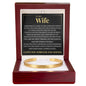 Cuff Bracelet Engraved - To My Wife "You Are My Best Friend, My Soulmate and My Whole World"