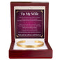 Cuff Bracelet Engraved - To My Wife "I Love You More Than Words Could Ever Express"