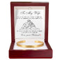 Cuff Bracelet Engraved - To My Wife "I Just Need To Say I Love You"