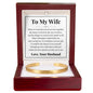 Cuff Bracelet Engraved - To My Wife "I Had You and You Had Me"