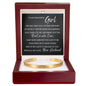 Cuff Bracelet Engraved - To My Beautiful Girl " You Complete Me"