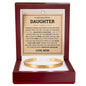 Cuff Bracelet Engraved - To My Bonus Daughter "Always Keep Me In Your Heart"