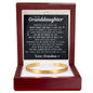Engraved Cuff Bracelet - To My Granddaughter "You Are My Pride"