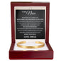 Cuff Bracelet Engraved - To My Niece "Never Forget Just How Deeply You're Loved"