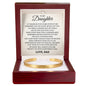 Cuff Bracelet Engraved - To My Daughter "You Bring Sunshine Into My World"