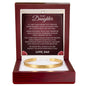 Cuff Bracelet Engraved - To My Daughter "I Hope You Always Feel My Love"