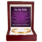 Cuff Bracelet Engraved - To My Wife "I Love You Forever and Always"