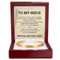 Cuff Bracelet Engraved - To My Niece "Never Give Up, I Believe in You"