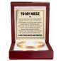 Cuff Bracelet Engraved - To My Niece "I'll Still Be Right Beside You"