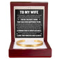 Cuff Bracelet Engraved - To My Wife "You Are The Best Thing That Has Ever Happened To Me"