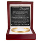 To My Daughter "Always Keep Me In Your Heart" Custom Engraved Cuff Bracelet