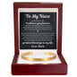 Cuff Bracelet Engraved - To My Niece "I Will Love You Forever"