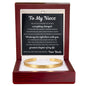 Cuff Bracelet Engraved - To My Niece "I'll Always Be Right There with You"