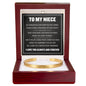 Cuff Bracelet Engraved - To My Niece "Be Courageous, Even When You Feel Afraid"