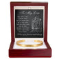 Cuff Bracelet Engraved - To My  love "I Love You Forever and Always"