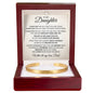 Cuff Bracelet Engraved - To My Daughter "You Are My Greatest Pride and Joy"
