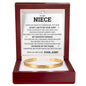 Cuff Bracelet Engraved - To My Niece "How Lucky I Am To Be Your Aunt"