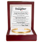 Cuff Bracelet Engraved - To My Daughter "Lucky I Am To Be Your Dad"