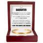 Cuff Bracelet Engraved - To My Daughter "Trust Your Heart, Even When The World Makes You Doubt Yourself"