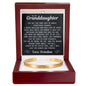 Engraved Cuff Bracelet - To My Granddaughter "I Will Love You Always and Forever"