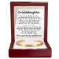 Engraved Cuff Bracelet - To My Granddaughter "You Are Stronger Than You Realize"