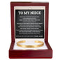 Cuff Bracelet Engraved - To My Niece "You Filled The Empty Spaces In My Heart"