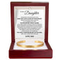 Cuff Bracelet Engraved - To My Daughter "Keep My Love Close In Your Heart"