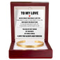 Cuff Bracelet Engraved - To My Love "You Are My Best Friend, My Soulmate, My Whole World"