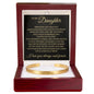 Cuff Bracelet Engraved - To My Daughter "You've Made Me Proud"