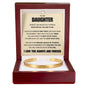 Cuff Bracelet Engraved - To My Daughter "Believe In Yourself"