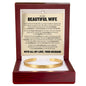 Cuff Bracelet Engraved - To My Beautiful Wife "The Love Of My Life"