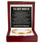 Cuff Bracelet Engraved - To My Niece "You Are Brave Enough To Face Anything"
