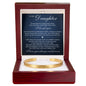 Cuff Bracelet Engraved - To My Daughter "I Loved You"