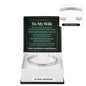 Cuff Bracelet Engraved - To My Wife "Never Forget How Much I Love You"