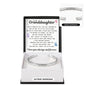 Engraved Cuff Bracelet - To My Granddaughter "Keep Chasing Your Dreams"