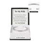 Cuff Bracelet Engraved - To My Wife "Never Forget That I Love You"