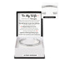 To My Wife "My Heart Will Always Belong to You" Engraved Cuff Bracelet