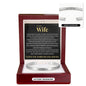 Cuff Bracelet Engraved - To My Wife "You Are My Best Friend, My Soulmate and My Whole World"