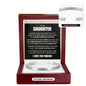 Cuff Bracelet Engraved - To My Daughter "Always Keep Me In Your Heart, Because You Are Forever Mine"