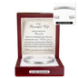 Cuff Bracelet Engraved - To My Beautiful Wife "I Love You"