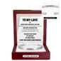 Cuff Bracelet Engraved - To My Love "You Are My Best Friend, My Soulmate, My Whole World"