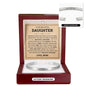 Cuff Bracelet Engraved - To My Bonus Daughter "Always Keep Me In Your Heart"