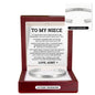 Cuff Bracelet - To My Niece "My Heart Will Always Love and Protect You"