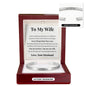 Cuff Bracelet Engraved - To My Wife "Never Forget That I Love You"
