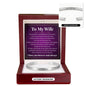Cuff Bracelet Engraved - To My Wife "I Love You Forever and Always"