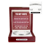 Cuff Bracelet Engraved - To My Wife "I Love You Each and Everyday"