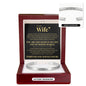 Cuff Bracelet Engraved - To My Wife "You Are The Light In My Life and My Whole World"