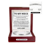 Cuff Bracelet Engraved - To My Niece "Be Kind To Yourself"